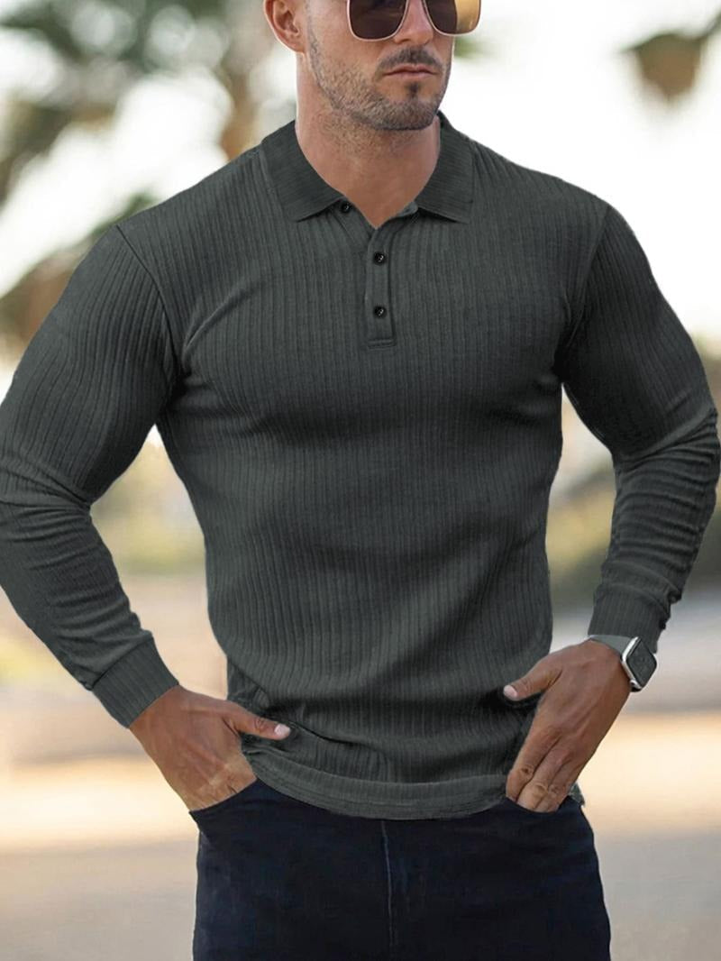 Henri Ribbed Knit Polo