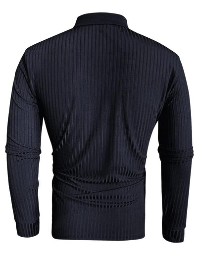 Henri Ribbed Knit Polo